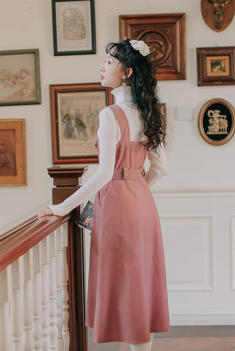 Corduroy Button Up Midi Dress Maxct