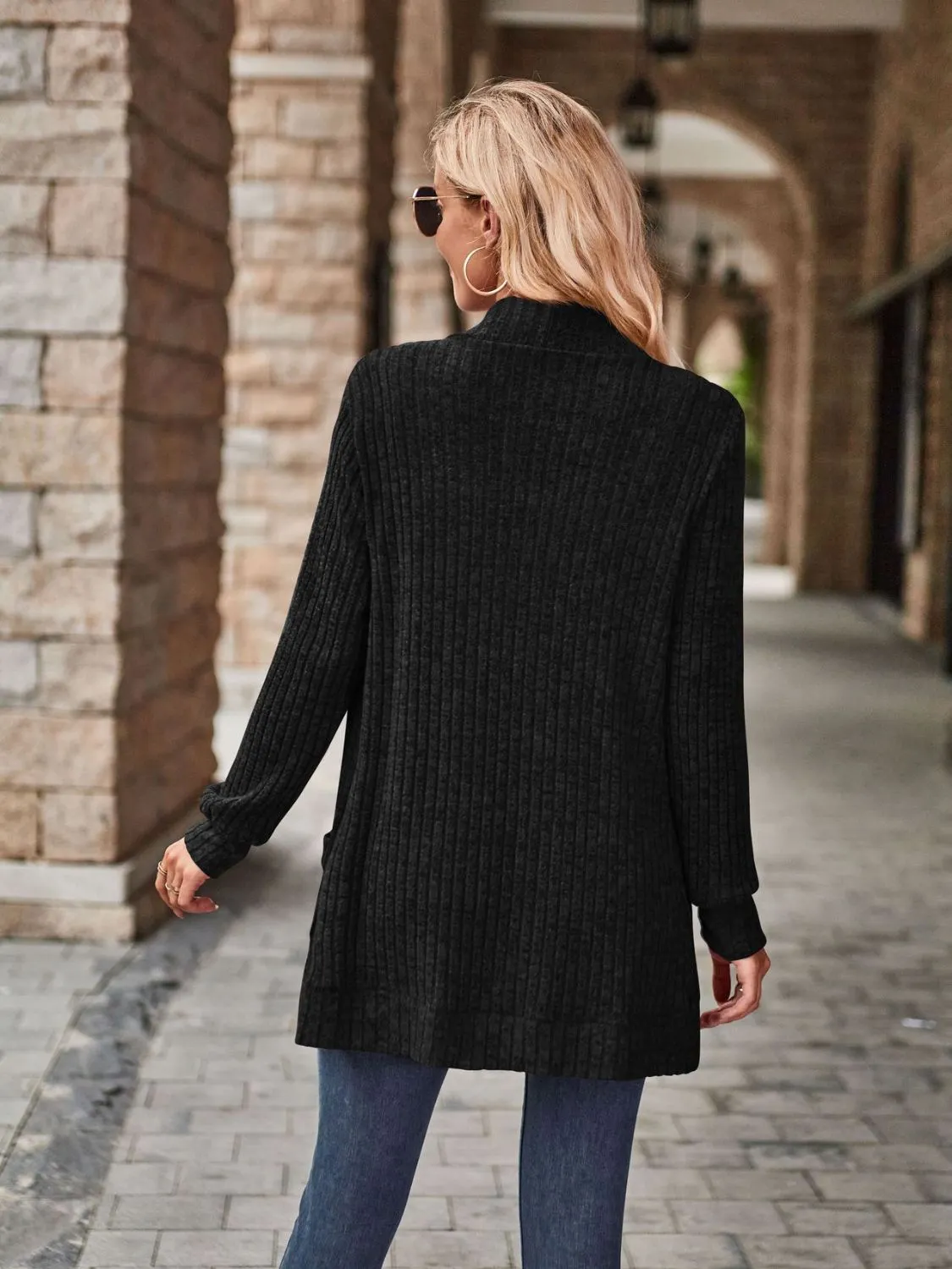 Maxct &Open Front Cardigan with Pockets