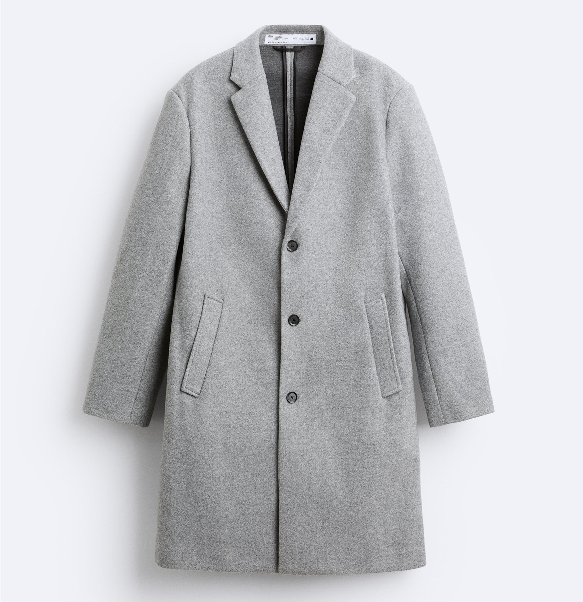 &NEW TPQ Men's Woolen Mid-Length Coat