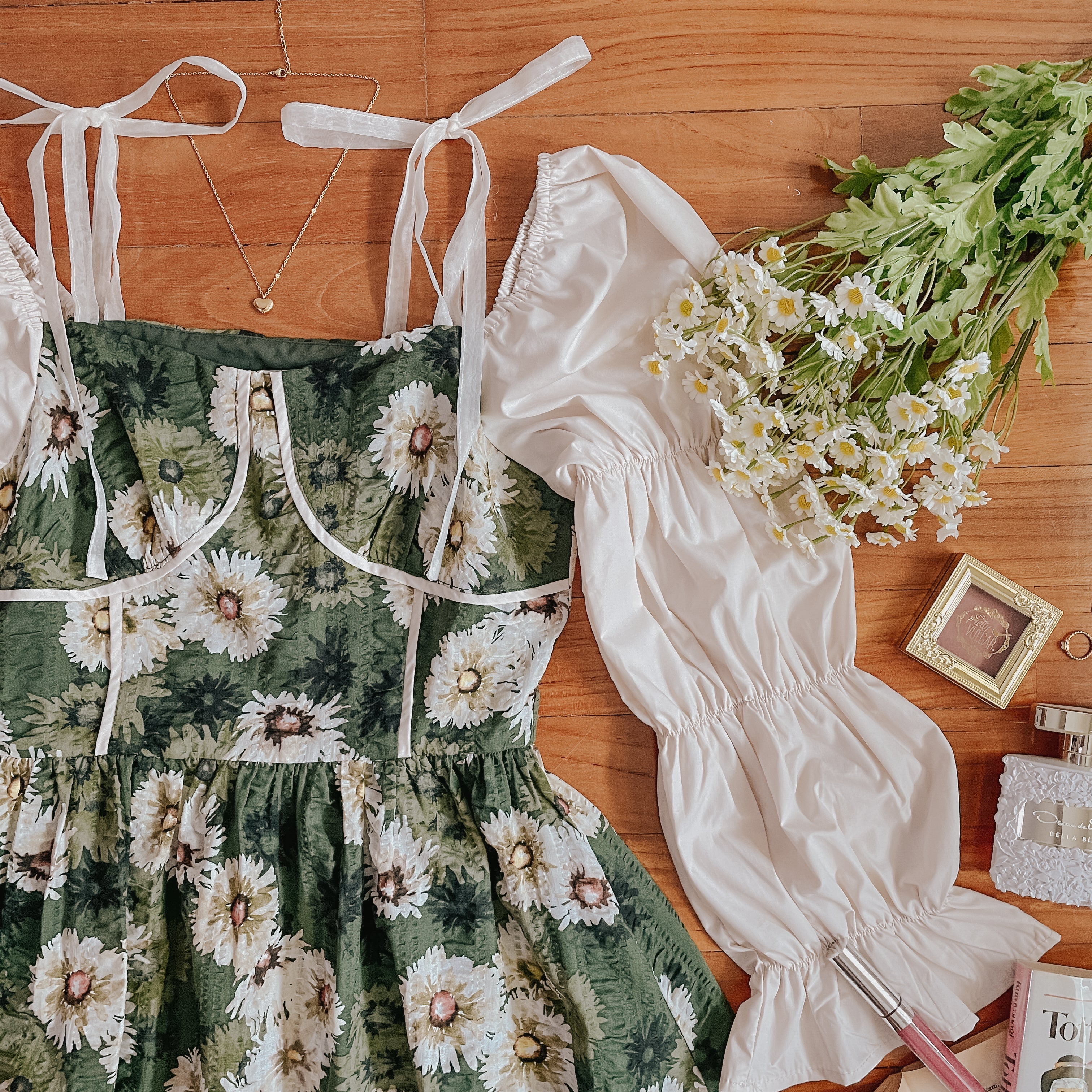 Daisy Cottage Midi Dress Maxct