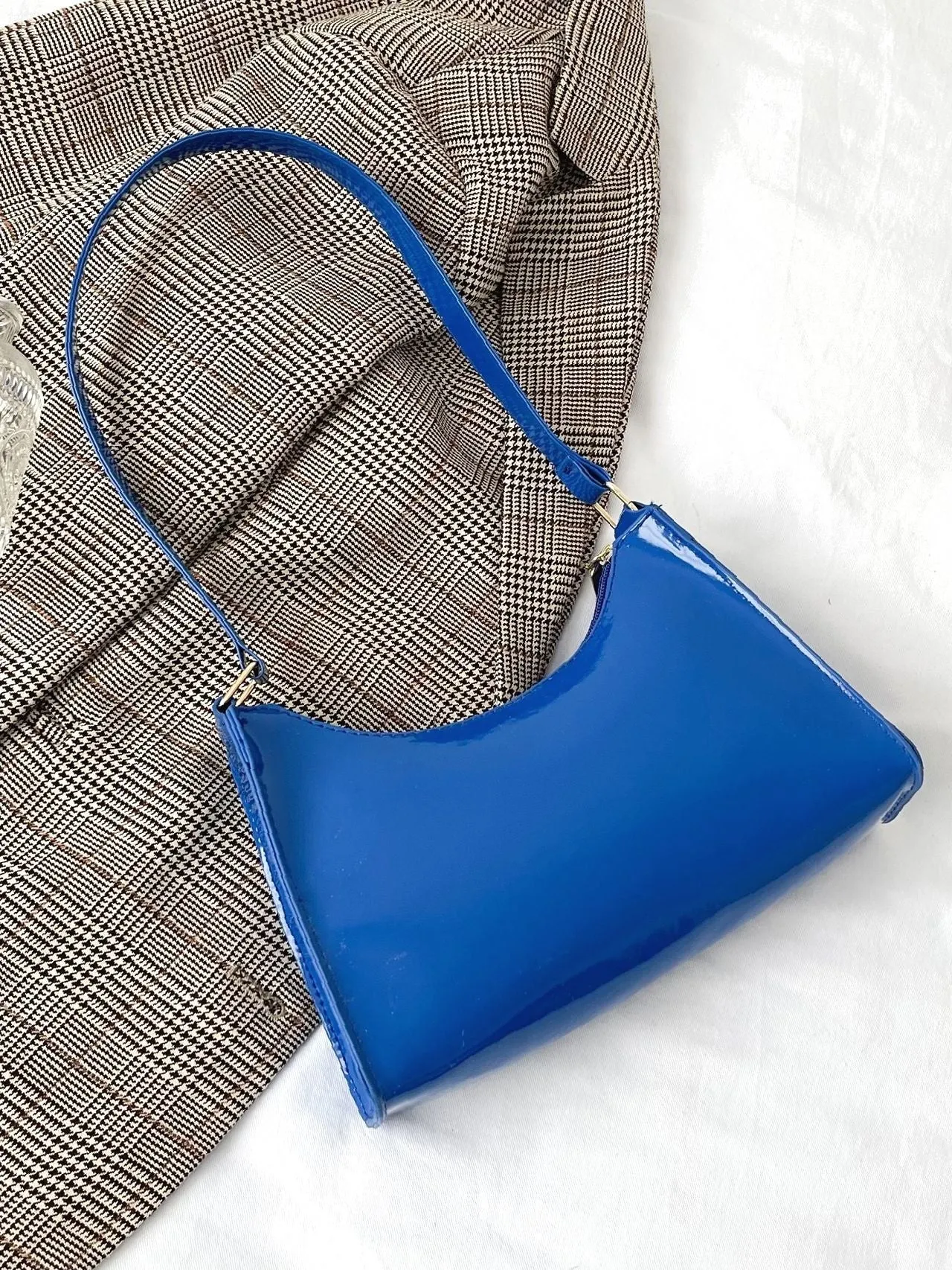 Bag For Love - Artificial Patent Leather Square Bag  - Women Maxct Bags