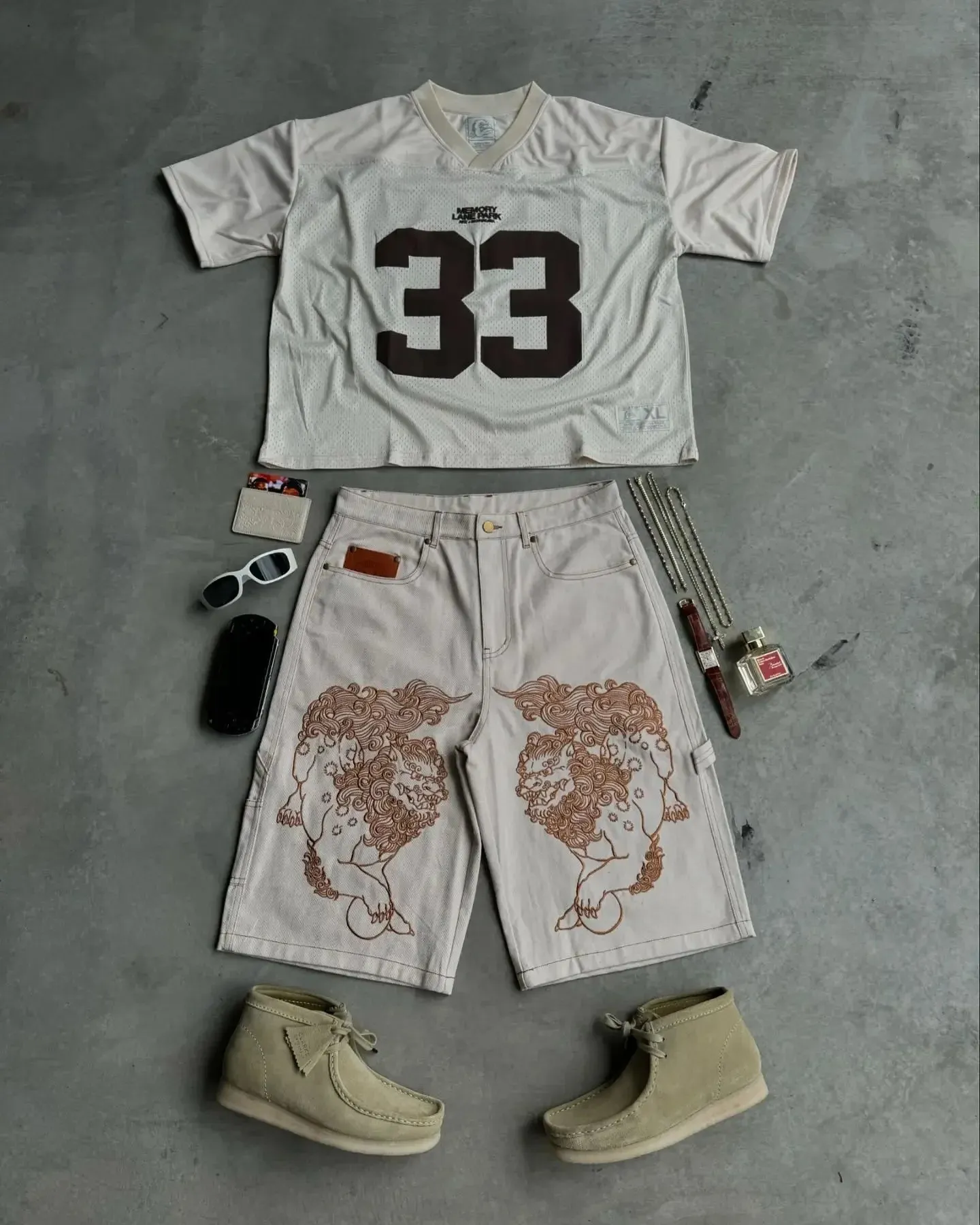 Maxct 90s Streetwear Summer Trendy Street Retro Hip-hop Jersey Football Clothes Couple Short-sleeved T-shirt Y2K Trend Splicing Number 33 Tops 1017 - Image 4