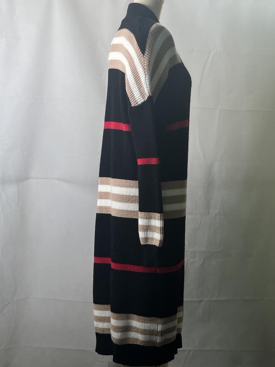 Maxct &"The Burbs" Oversized Striped Knit Duster Cardigan