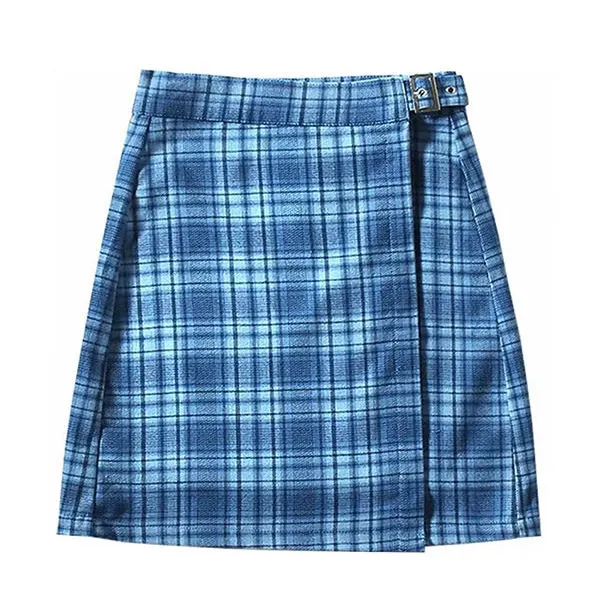 Sweet Dress Code Plaid Skirt Maxct