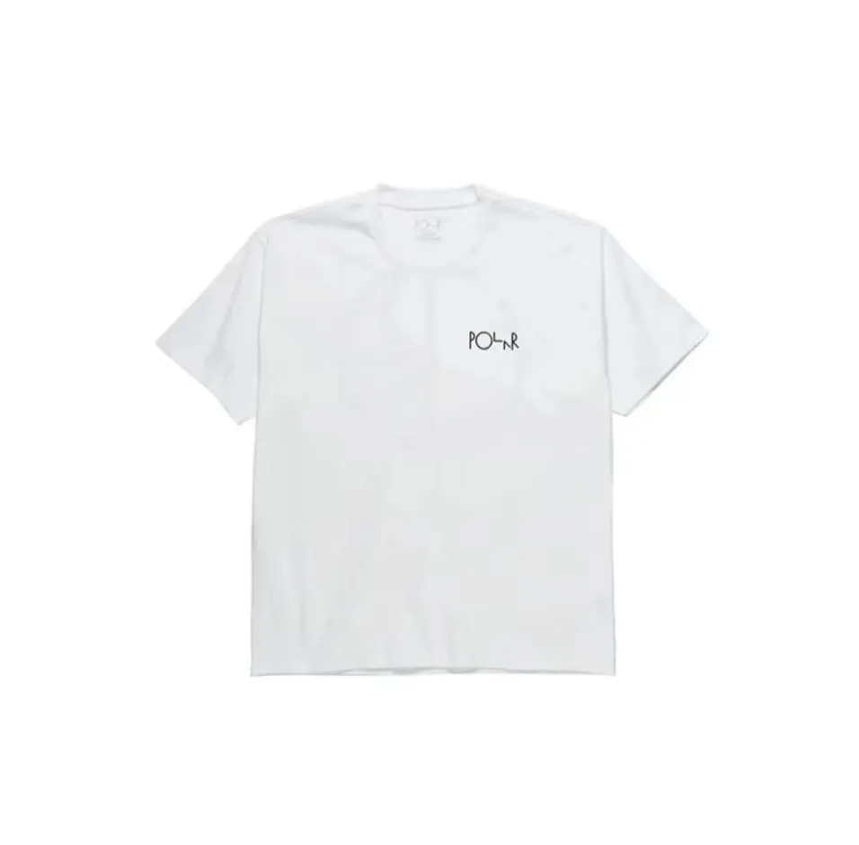 90s Streetwear Polar Skate Y2K Clothing Men Women Harajuku Back Letter Graphic Print Oversized T Shirt Hip Hop Gothic Cotton Short Sleeve Tops