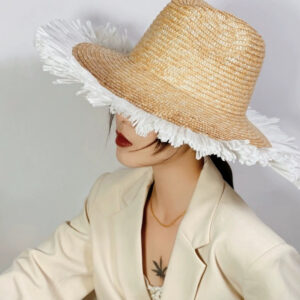 Maxct Sun Hat Fashion Wind Straw Women's Burrs Straw Hat