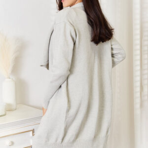 Maxct &Angel Wings Open Front Duster Cardigan with Pockets
