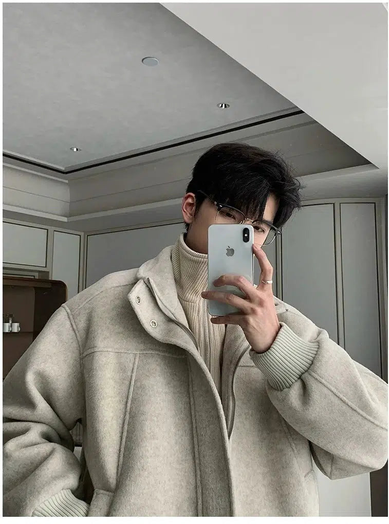Maxct Thickened Two-piece Turtleneck Cotton Jacket