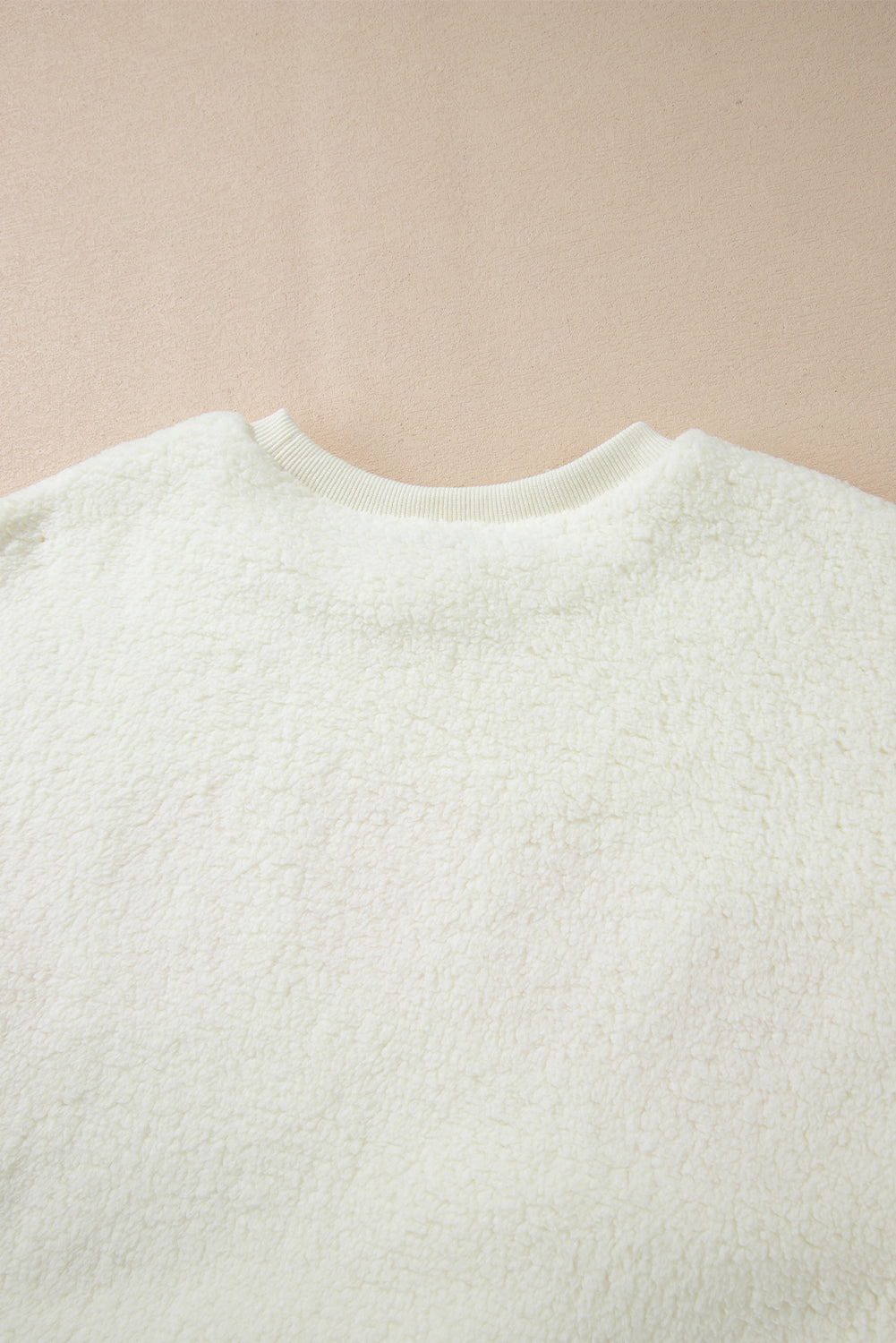 Maxct &HOWDY Patched Round Neck Sherpa Sweatshirt