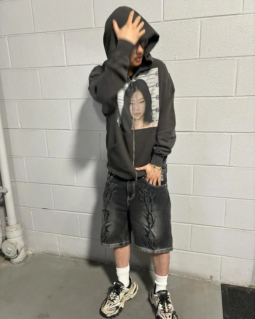 New Retro Large Print Zipper Hoodie Streetwear Men and Women Streetwear Hip Hop Loose Harajuku Korean Casual Hooded Sweatshirt