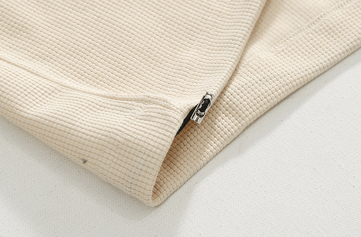 Maxct 6684 Waffle Knit Half Zip-Up Colorado Collar Sweater