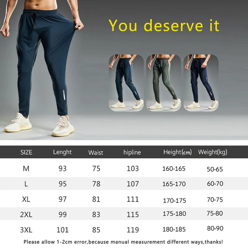 Elastic Men's Running Sport Pants Jogging, Training Maxct