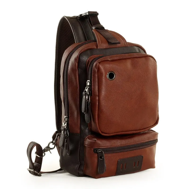Maxct &Leather Crossbody Backpack Singularis