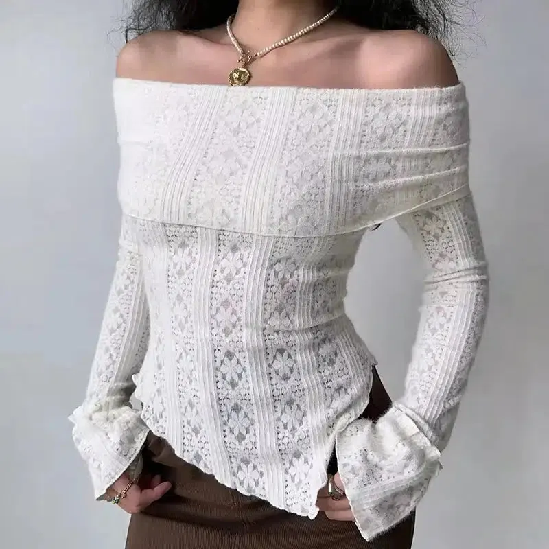 Maxct &Lace Off Shoulder Top