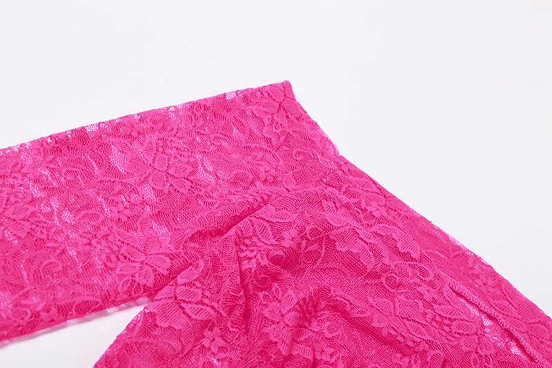 Sheer Lace Pink Two Piece Set Tiered Mini Skirt And Top Y2k Chic Outfits for Long Sleeve Dresses