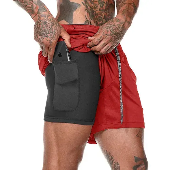 Men's 2-in-1 Double-Deck Sport Shorts Maxct - Image 18