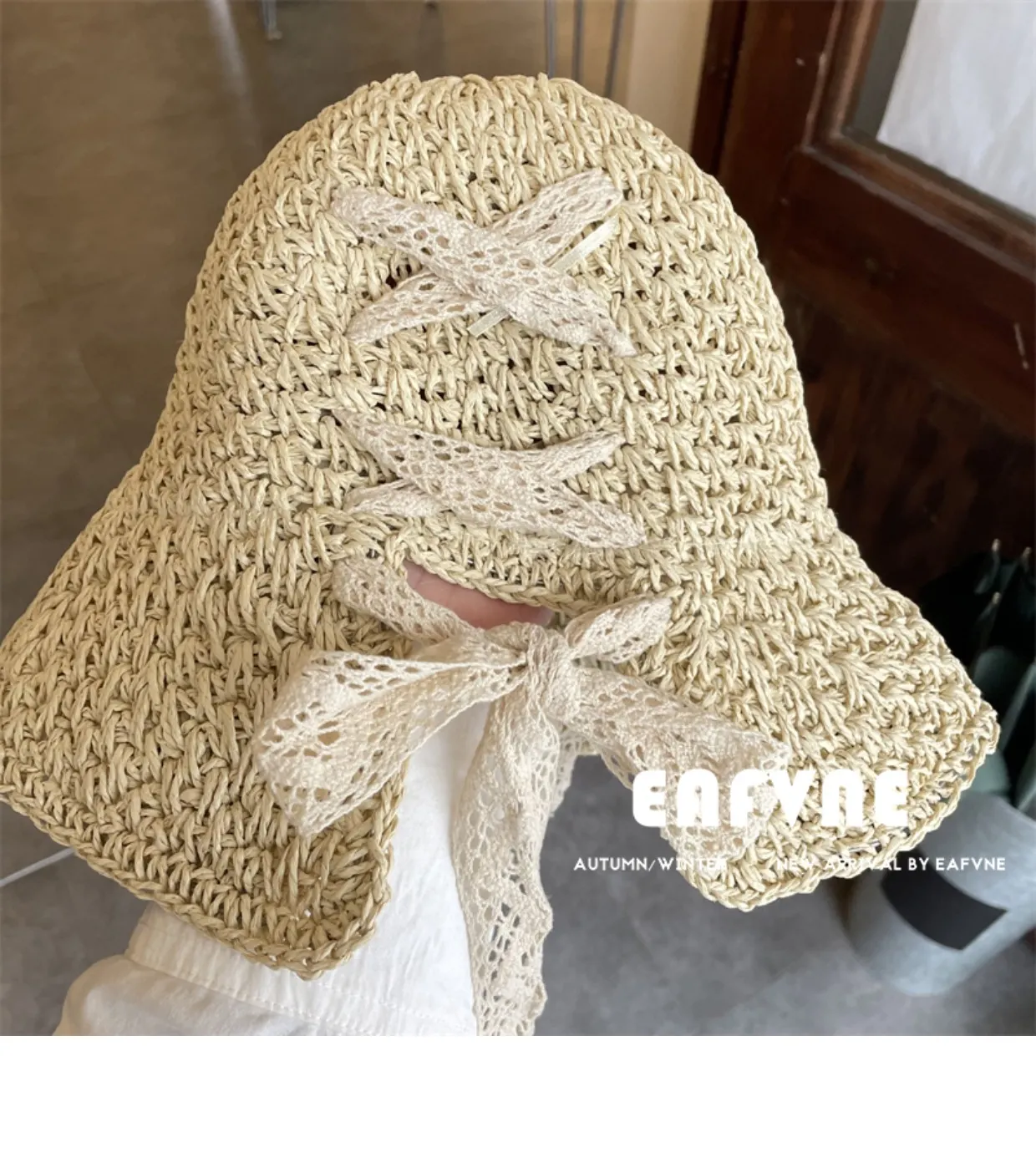 Straw Hat Women's Summer Thin Lace Fresh Style Hat