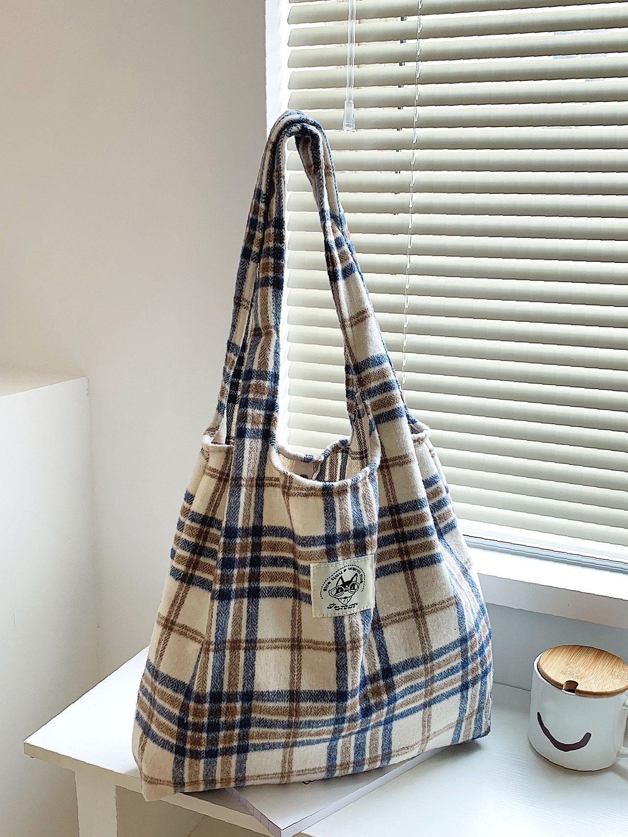 Maxct - Plaid Tote Bag  - Women Tote Bags