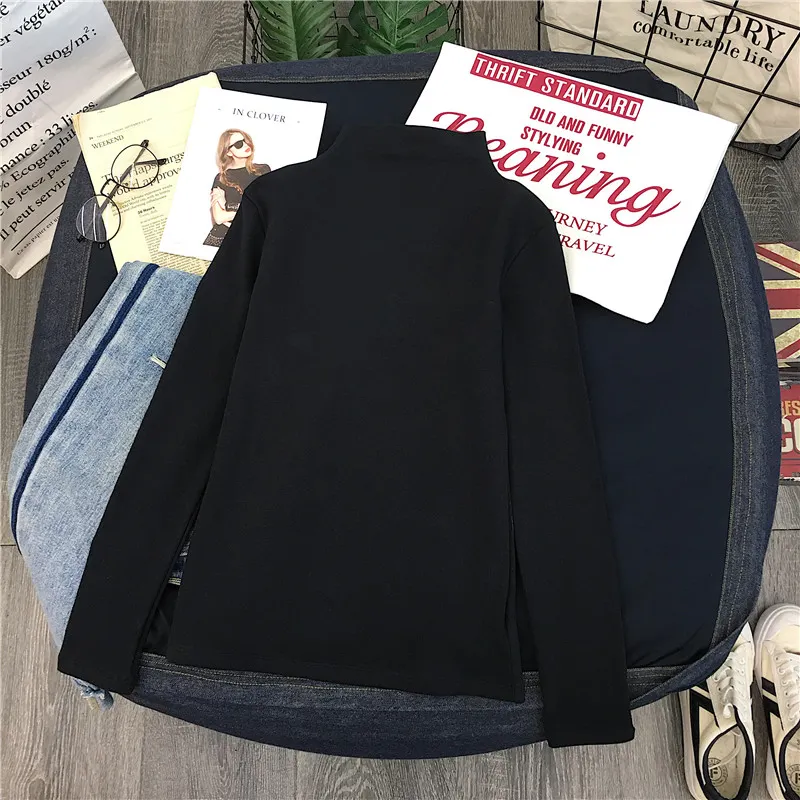 Maxct Long Sleeve T-shirts Women Striped Tshirts All-match Loose Basic Tops Leisure Korean Style Mujer Fashion Clothing Ins