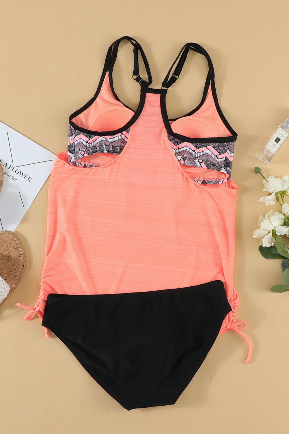 Maxct &Scoop Neck Top and Brief Swim Set