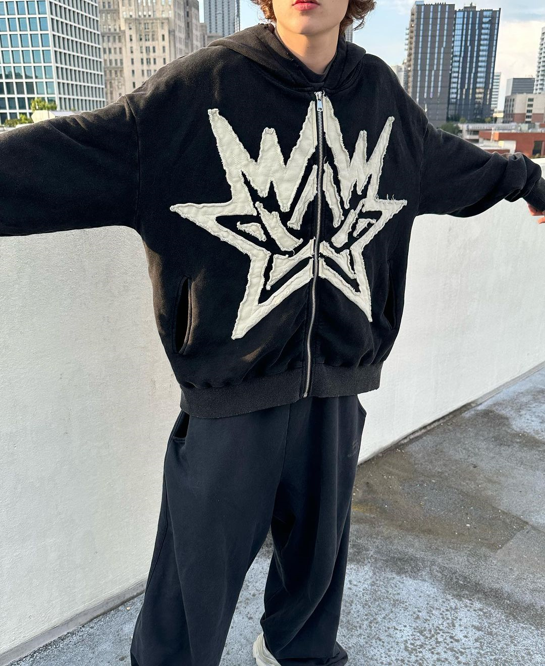 Y2K Women's Men's Hoodies Clothing Long Sleeve Pullover Sweatshirt Streewear Oversize hi-pop tops Hooded Shirt kpop patchwork
