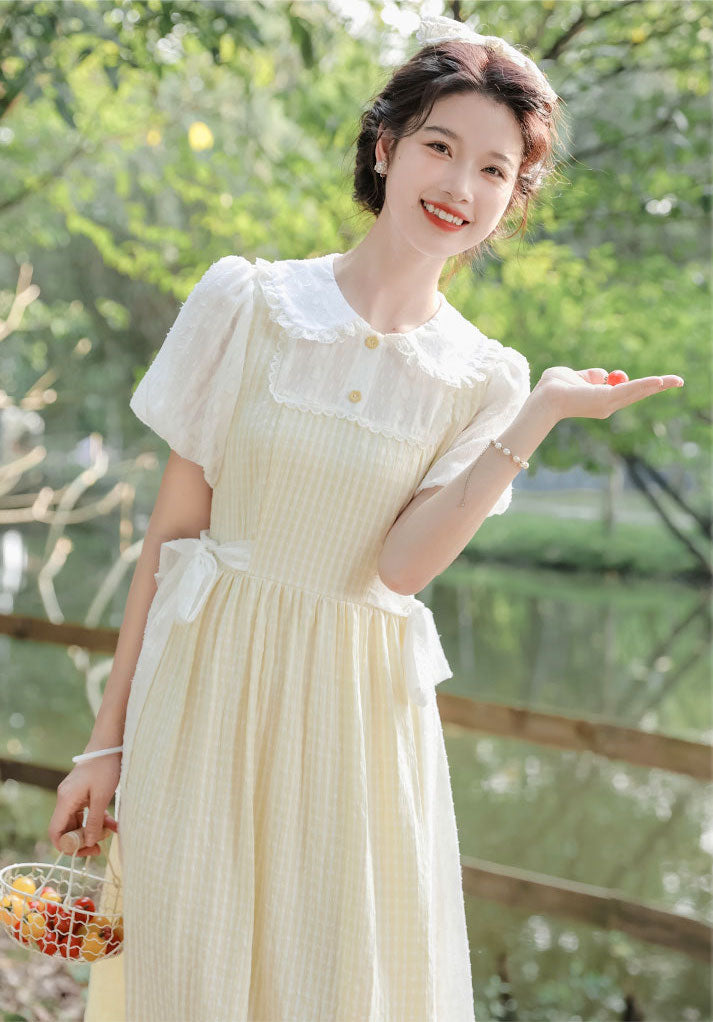 Gingham Picnic Twofer Dress Maxct