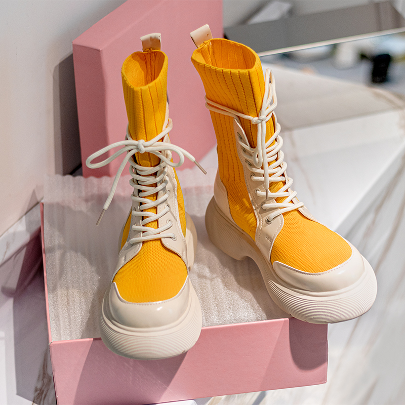 Short Lace-up Tube Boots - true-deals-club