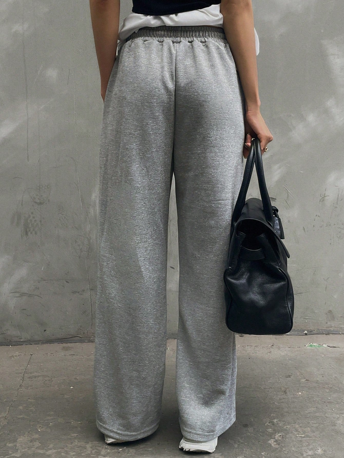 Maxct Women's Fashionable Loose Casual Sports Pants With Elastic Waist