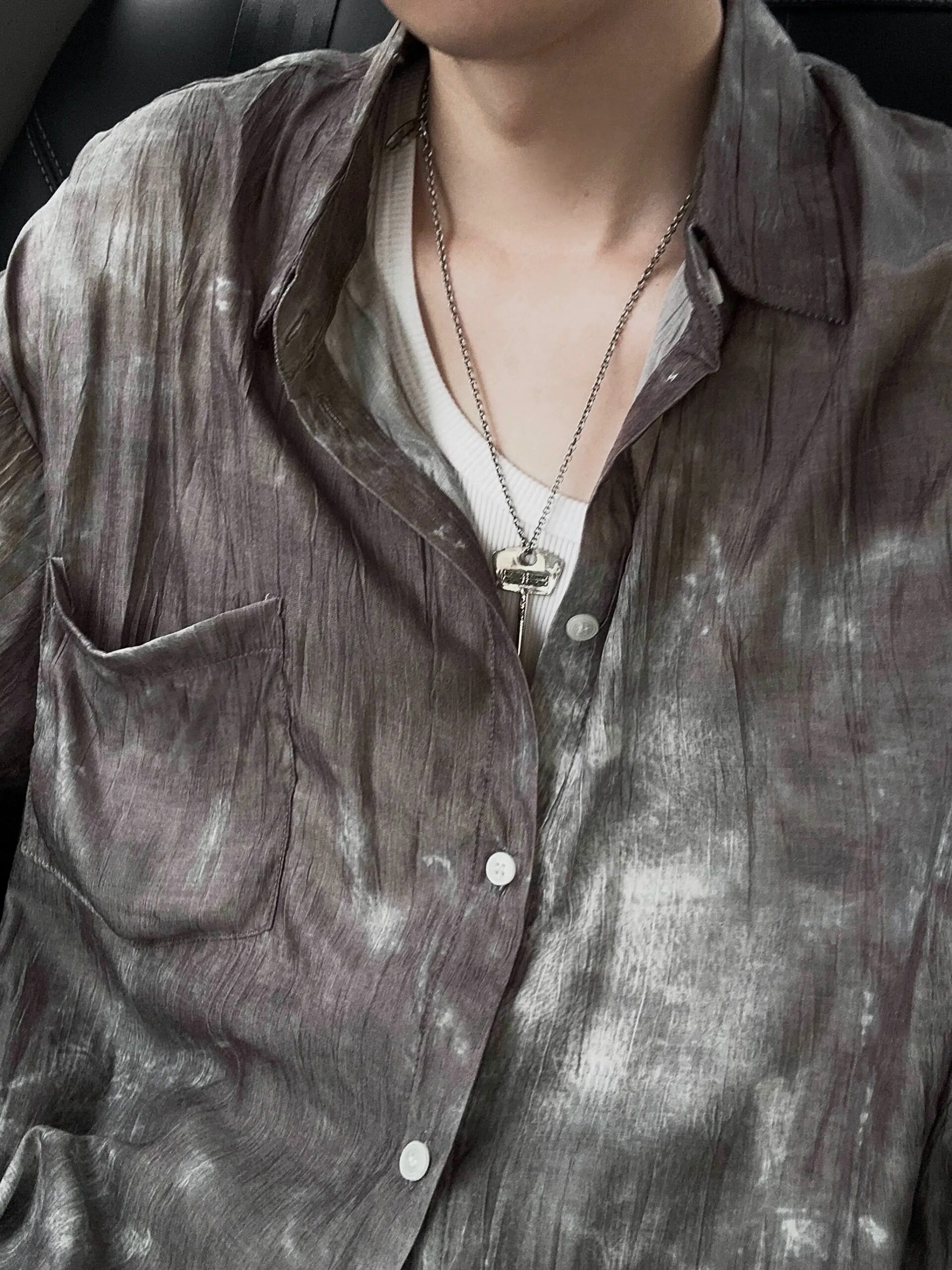 JM Bleached Loose Shirt Maxct