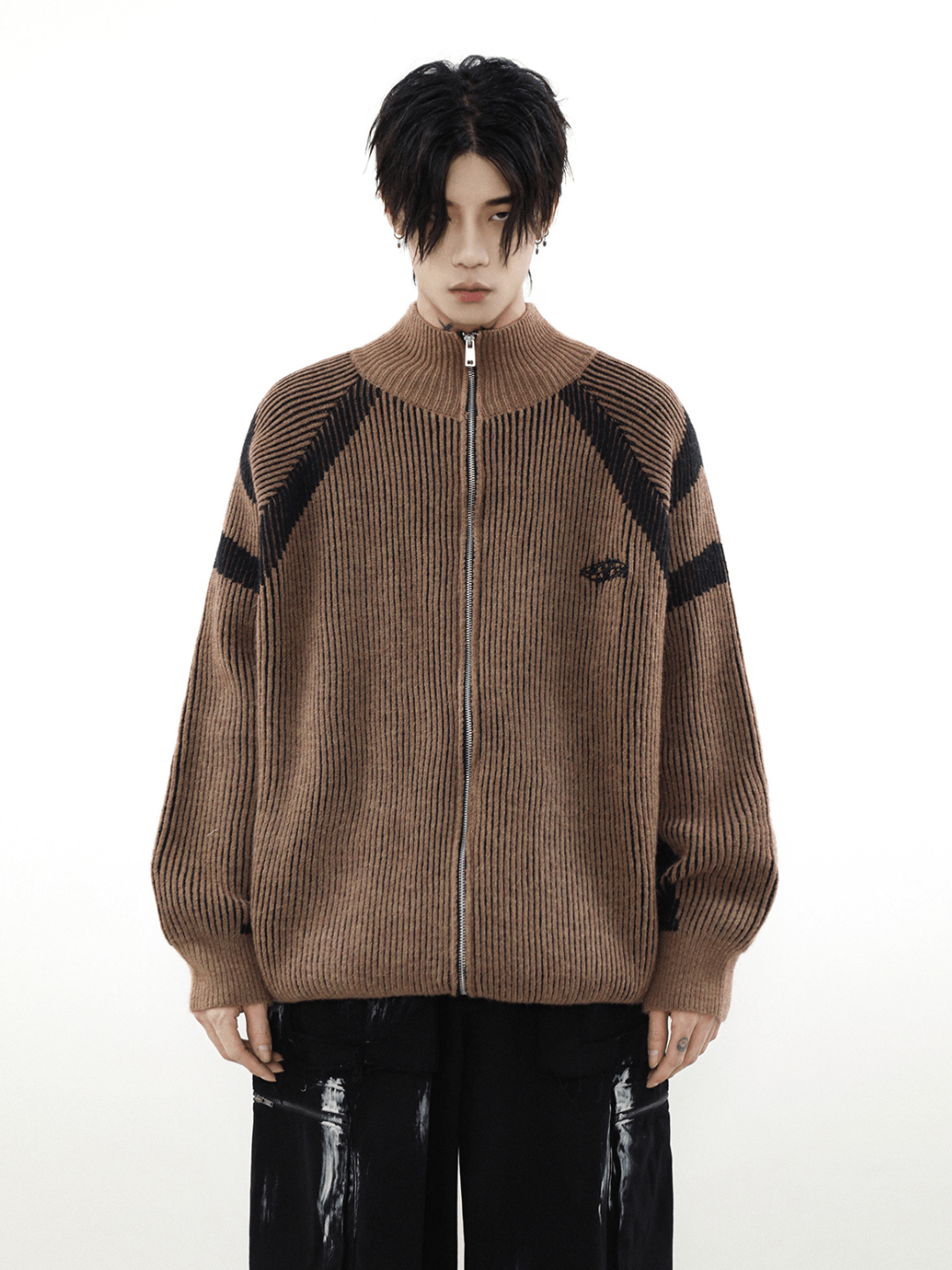 Maxct [Mrnearly] Striped Turtleneck Sweater Na857