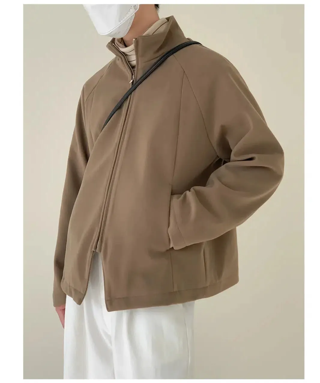 Maxct Stand-collar Woolen Jacket