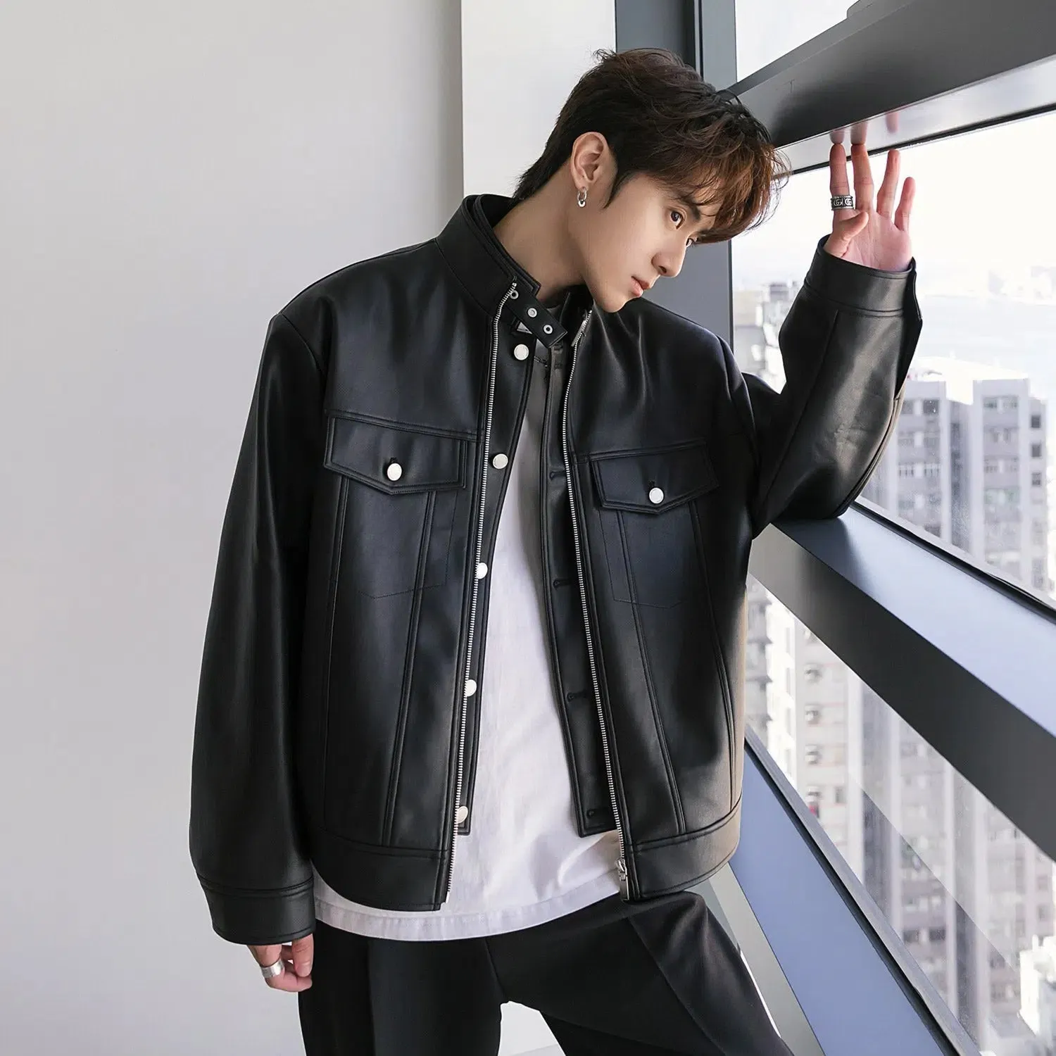Maxct Two-piece Short Leather Jacket