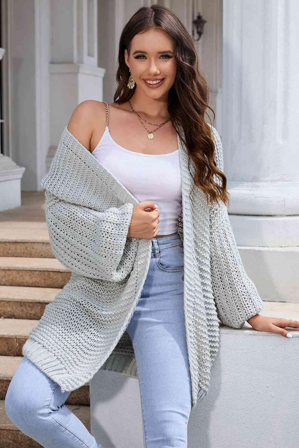 Maxct &Open Front Longline Cardigan