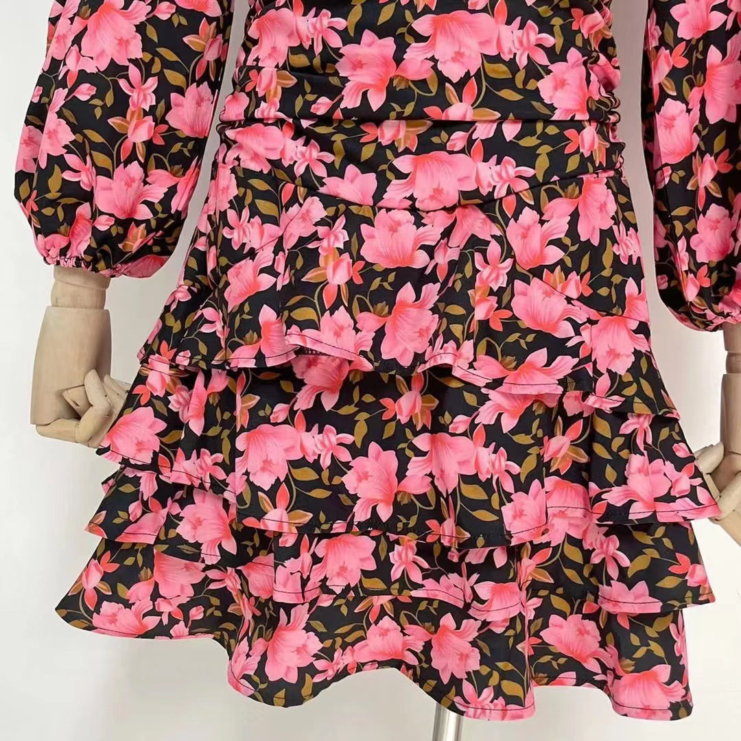 Silk Material Floral MaxiDresses Maxct