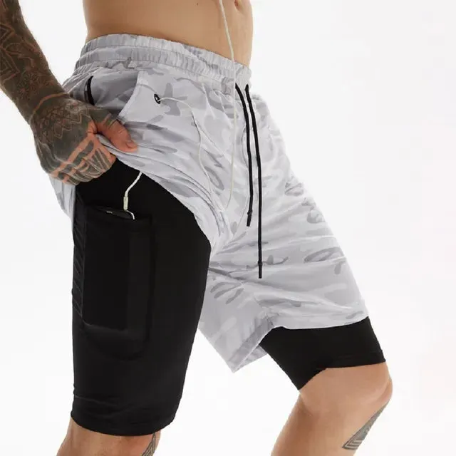 2-in-1 Running Shorts For Men Maxct