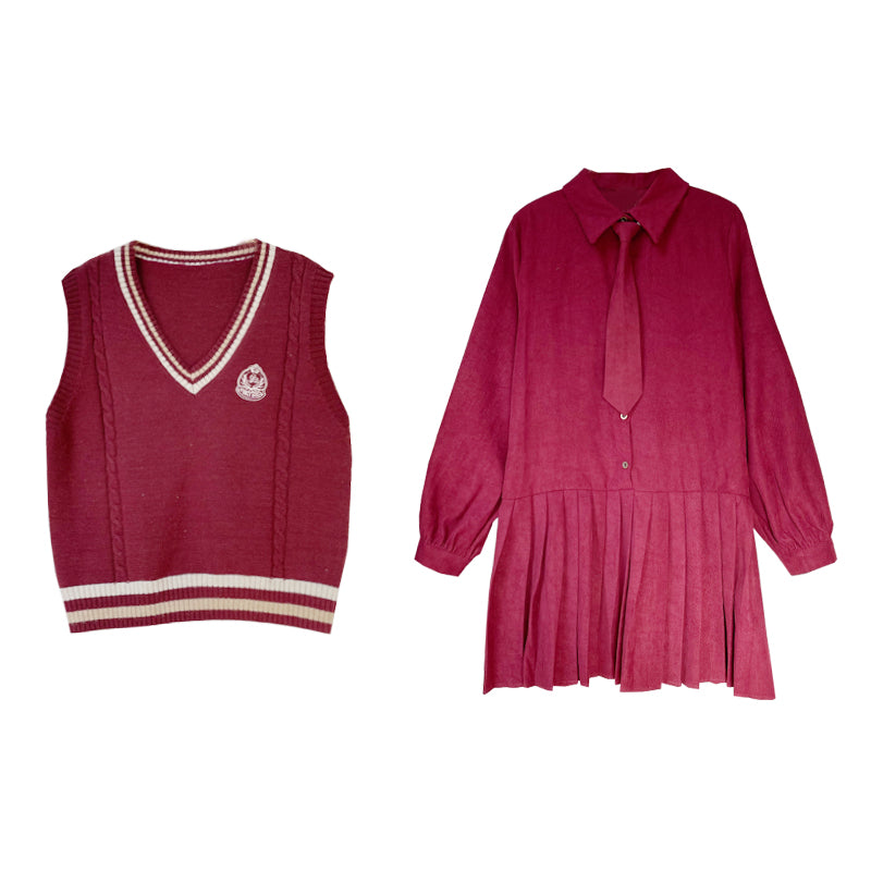 Prep School Vest & Dress Set Maxct