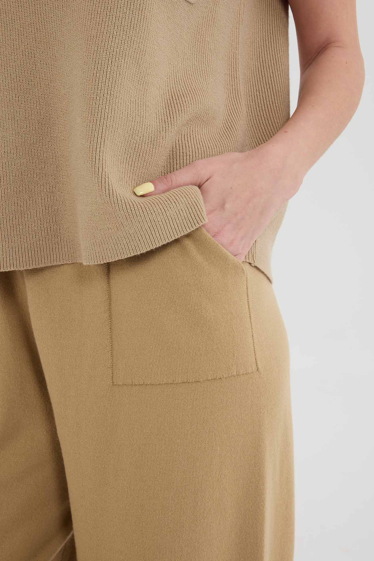 Maxct V Neck Knit Tank Top Pants Suits - Image 10