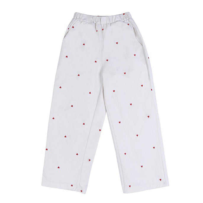 Vintage Red Hearts Pants Maxct