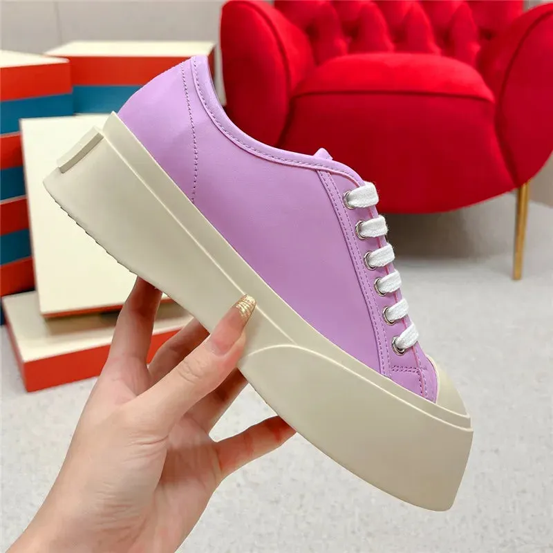 Platform Sneakers Round Toe for Women Maxct