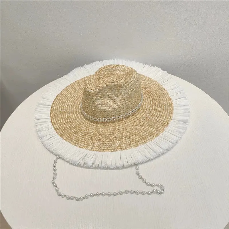 Maxct Sun Hat Fashion Wind Straw Women's Burrs Straw Hat