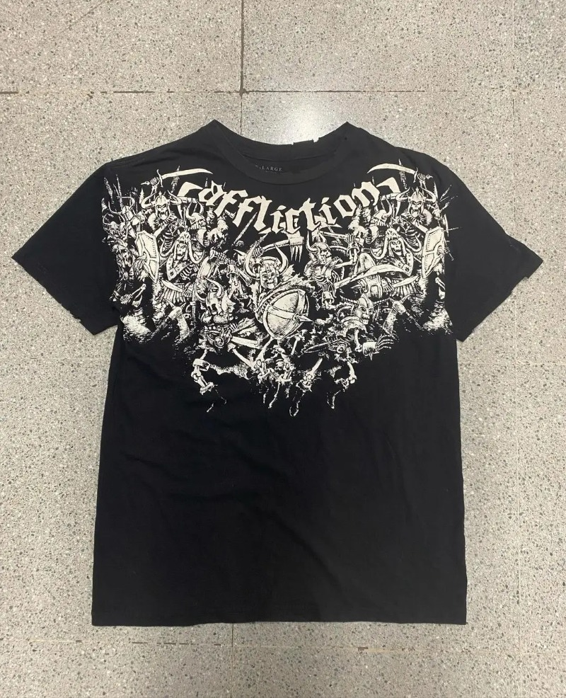 Y2K Gothic Clown Print White Oversized T Shirt Women Summer Retro Streetwear Hip Hop Loose Harajuku Fashion Street Casual Tops