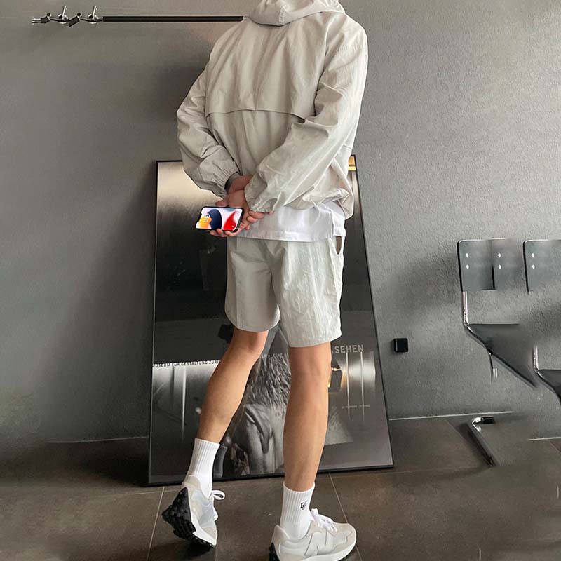 Maxct Loose Hooded Top Shorts Sports Suit