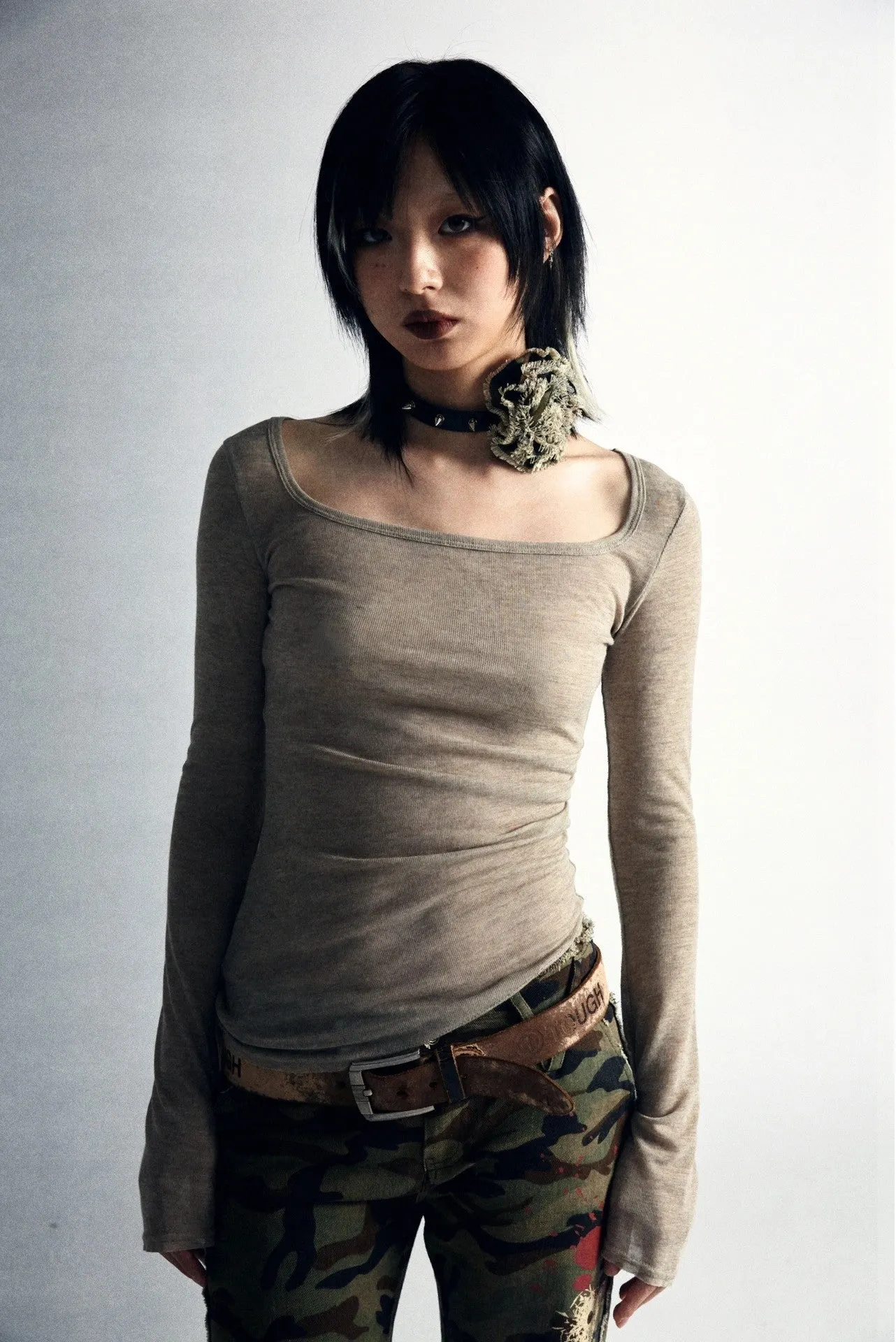 Maxct &Fairy Grunge Back Print Top