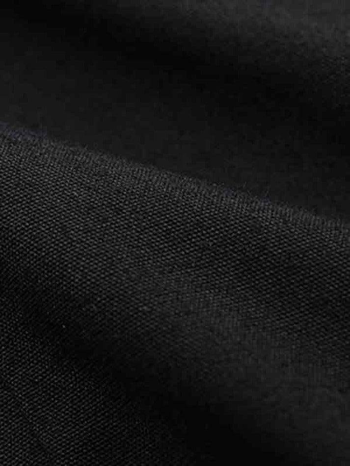Maxct Cutout Chain Decor Lapel Long Sleeve Shirt