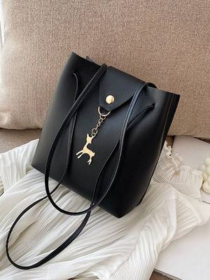 Bag For Love - Minimalist Metal Edge Bucket Bag - Women Maxct Bags