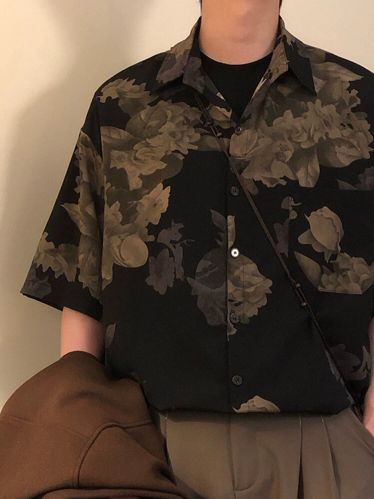 Nagawl Floral Pattern Shirt Maxct