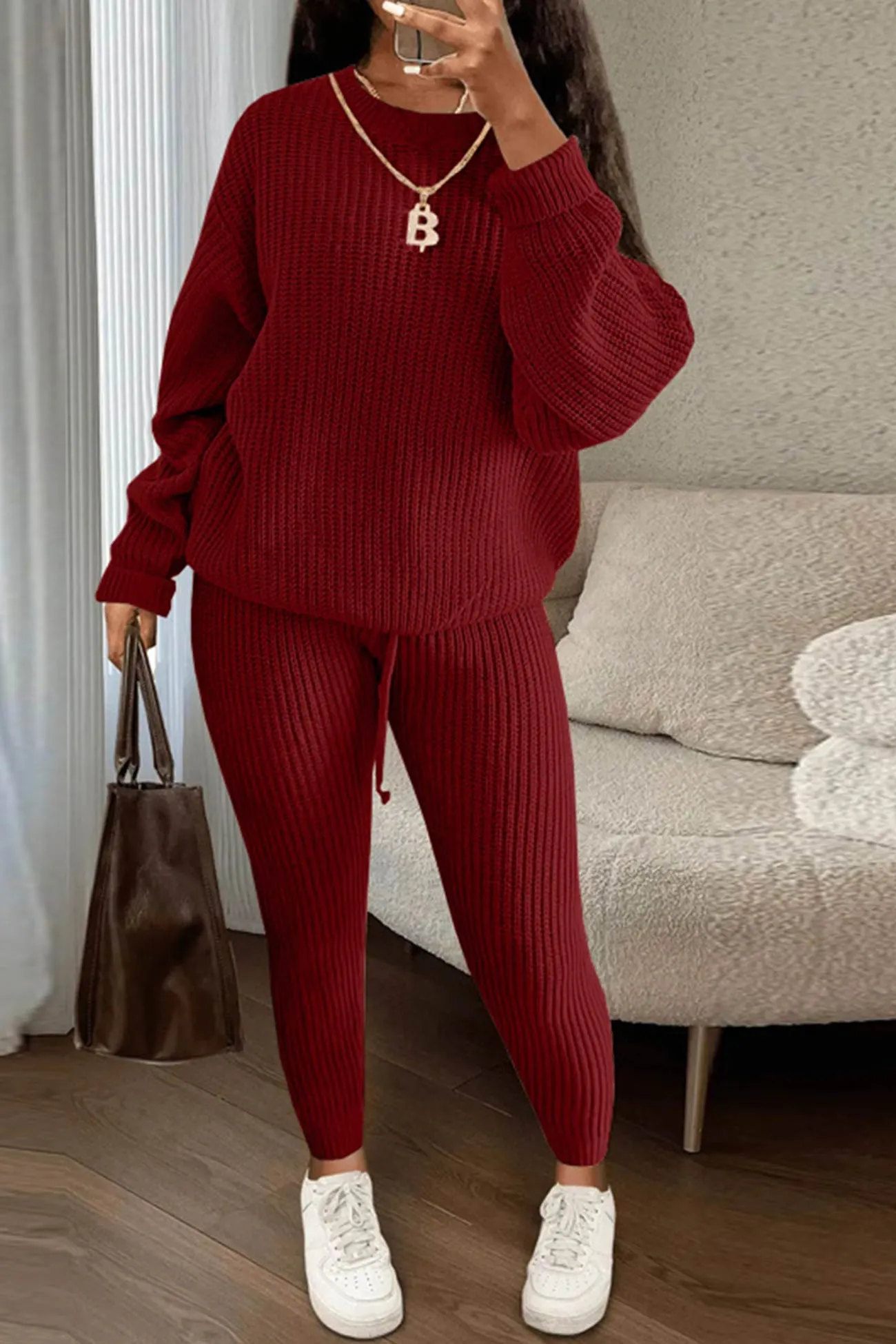 Maxct Crew Neck Sweater Suits