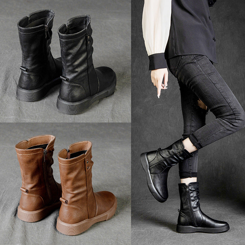 British Style Splicing Thick-Soled Martin Boots Maxct
