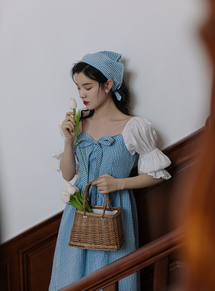 Garden Gingham Midi Dress Maxct
