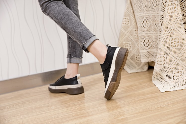 Genuine Leather Flat Girl Student Shoes - true-deals-club